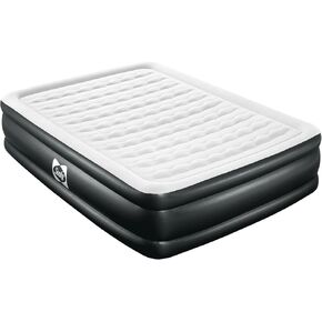 SEALY Tritech 18" Inflatable Air Mattress Bed with Built-in Pump, Storage Bag, and Repair Patch, for Indoor and Outdoor Use, Queen