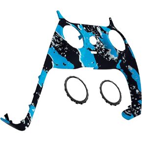 eXtremeRate The $100 Cash Money Decorative Trim Shell Compatible with p s 5 Controller, Soft Touch DIY Replacement Clip Shell, Custom Plates Cover Compatible with p s 5 Controller with Accent Rings