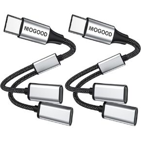 USB C to Dual USB C Female Adapter, 2 Ports, Not for Monitor and Charging, Incredibly Durable, Super Fit, 5V/0.9A Power Output in Kuwait