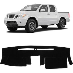KUST Dashboard Cover for Nissan Frontier 2005-2021/Xterra 2005-2015/Pathfinder 2005-2012, 2009-2012 Suzuki Equato Non-Slip Car Interior Accessories Custom Fit Dash Mat Sunshade Windshield Glare Black
