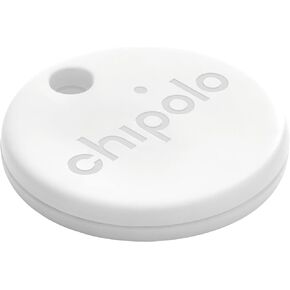 Chipolo ONE - Key Finder, Bluetooth Tracker for Keys, Backpack, Free Premium Features, Works with Chipolo app (iOS & Android Compatible) (Blue, Black, RED, White)