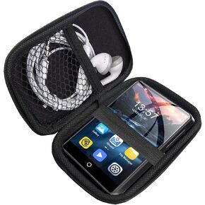 Compatible with Oilsky MP3 Case, Lamshaw Hard Shell Travel and Storage Case Carrying Case Compatible with Oilsky M30 PRO/for ZAQE M505/for SWOFY M503 Pro Full Touch Screen MP4 MP3 Player (Black)