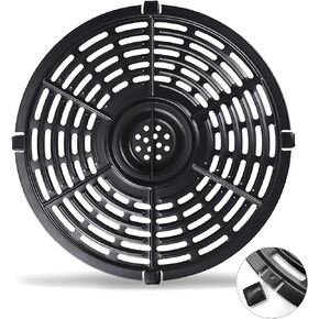 Air Fryer Grill Pan for Power XL 5QT Air fryer, 8.7'' 5QT Round Non-Stick Air Fryer Replacement Tray Rack Parts Accessories Crisper Plate Grill Plate for Ultrean Gourmia Air Fryer, Dishwasher Safe