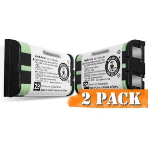 2 Pack HHR-P104 Rechargeable Phone Battery 3.6V 830mAh NI-MH Batteries for Panasonic Cordless Phones