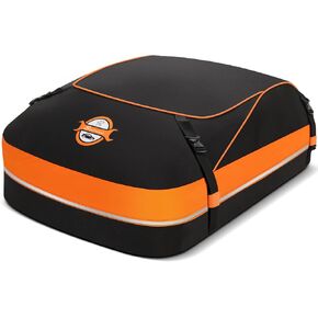 Sailnovo Rooftop Cargo Carrier Roof Bag, 20 Cubic Feet Waterproof Car Rooftop Cargo Carrier Bag fit Car with Without Rack - Cargo Carrier for Top of Vehicle with Tie-Down Strap, Safety Hook