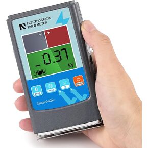 NEWTRY Electrostatic Field Meter Static Meter 0-20KV Electrostatic Meter Tester 0-200V Static Field Meter for Fiber Yarn Fabric Carpet Board Paper Rubber