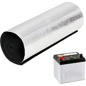 Battery Insulation Kit, Car Battery Insulation Blanket ,Car Battery Wrap for Cold Weather, ‌Preserve Against Radiant Heat, Acid Neutralization, and Easy Installation, 40"x7" (1)