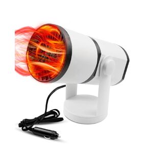 Car Heater 12V, 2 in1 150W Heating & Cooling Car Fan, 3-Outlet Plug in Cigarette Lighter, Portable Defogger & Defroster, Fast Heating 360 Degree Windscreen Fan