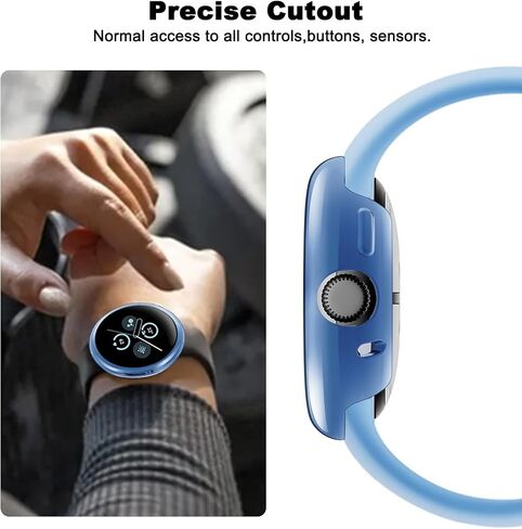 9-Pack Watch Case with Screen Protector Compatible with Google Pixel Watch 1/Pixel Watch 2/Pixel Watch 3 (41mm), Soft TPU Scratch Resistant Flexible Covers (9 Colors Pack) in Saudi Arabia