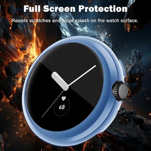 9-Pack Watch Case with Screen Protector Compatible with Google Pixel Watch 1/Pixel Watch 2/Pixel Watch 3 (41mm), Soft TPU Scratch Resistant Flexible Covers (9 Colors Pack) in Saudi Arabia
