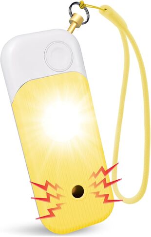 Personal Safety Alarm for Women - 140dB Self Defense Keychains Siren Whistle with Sos LED Strobe Light Personal Emergency Security Safe Devices Key Chain Alarms in 5 Pop Colors - Purple in Saudi Arabia