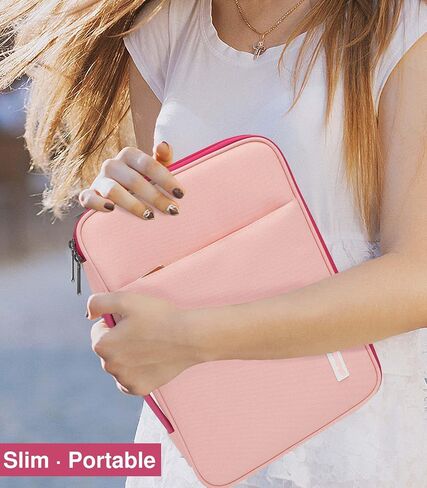 9-11" Tablet Sleeve Organizer Carrying Case with Handle for iPad 10th Gen 10.9", iPad 9/8/7th 10.2, iPad Air 11", iPad Pro 11", iPad Air5/4 10.9, Galaxy Tab A9+ Plus 11", Indigo & Pink in Saudi Arabia