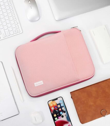 9-11" Tablet Sleeve Organizer Carrying Case with Handle for iPad 10th Gen 10.9", iPad 9/8/7th 10.2, iPad Air 11", iPad Pro 11", iPad Air5/4 10.9, Galaxy Tab A9+ Plus 11", Indigo & Pink in Saudi Arabia