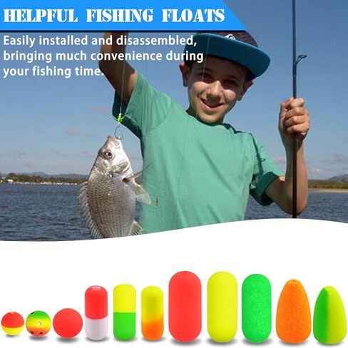 Pompano Rig Floats Fshing Floats Fishing Rig Floats Foam Snell Floats Bobbers for Surf Fishing Live Bait Float Walleye Rig Making Accessories Round Bullet Cylinder Float for Trout Catfish Fishing in Kuwait