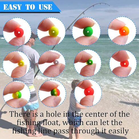 Pompano Rig Floats Fshing Floats Fishing Rig Floats Foam Snell Floats Bobbers for Surf Fishing Live Bait Float Walleye Rig Making Accessories Round Bullet Cylinder Float for Trout Catfish Fishing in Kuwait