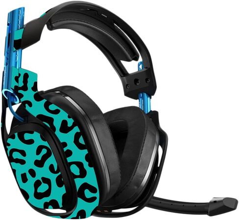 MightySkins Skin Compatible with Astro A50 3rd Generation Gaming Headset - Pink Leopard Protective, Durable, and Unique Vinyl Decal wrap Cover Easy to Apply, Remove, and Change Styles Made in The USA in Kuwait