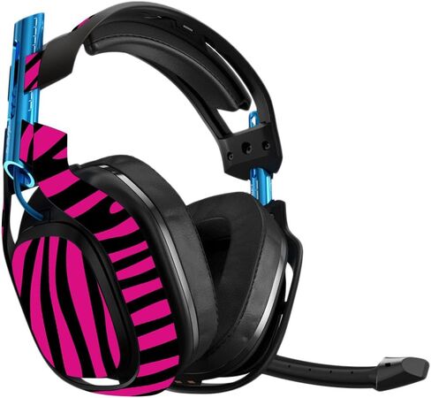 MightySkins Skin Compatible with Astro A50 3rd Generation Gaming Headset - Pink Leopard Protective, Durable, and Unique Vinyl Decal wrap Cover Easy to Apply, Remove, and Change Styles Made in The USA in Kuwait