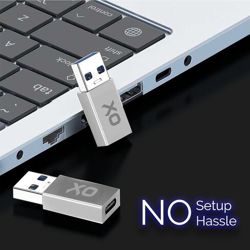Ox Power [10Gbps] USB to USB C Adapter: Small but Mighty! High-Speed Type-c to USB Adapter. [USB-C 3.2] USB C to USB A Adapter for Charging & Data Transfer (Black, USB-C Female (3-Pack)) in Saudi Arabia