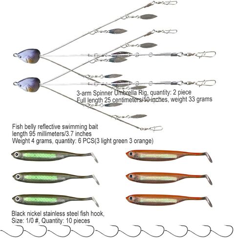 Fishing Rig Kit, 3-amr or 5-amr Alabama Rigs in Saudi Arabia