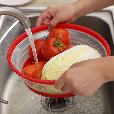 Collapsible Microwave Splatter Cover For Food With Silicone Mats, 10.5 Inch, Dishwasher-safe, Microwave Plate Cover With Steam Vent，BPA-Free Silicone & Plastic (black) in Saudi Arabia