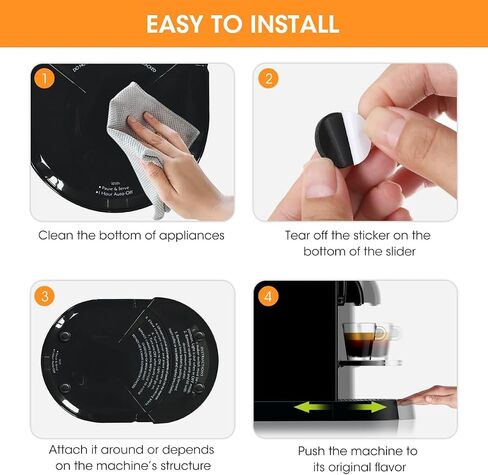 Aieve Appliance Slider، 8 قطع منزلقات الأجهزة لأجهزة المطبخ، منزلق الأجهزة الصغيرة لمعظم أسطح الطاولة in Kuwait