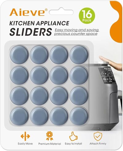 Aieve Appliance Slider، 8 قطع منزلقات الأجهزة لأجهزة المطبخ، منزلق الأجهزة الصغيرة لمعظم أسطح الطاولة in Kuwait