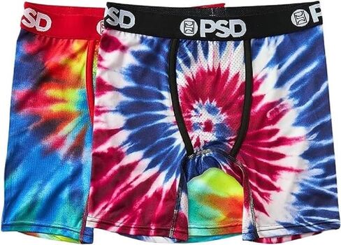 PSD Boy's Spiral Chill Yth Boxer Briefs, Multi, M in Kuwait