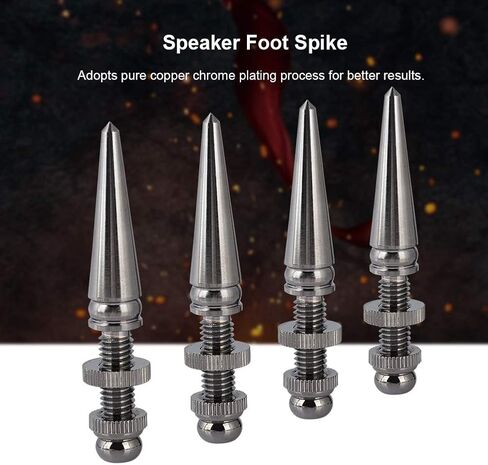 4 Pairs Speaker Base Pad,Pure Copper Shockproof Speaker Foot Spike Subwoofer Base Pad Stand Foot in Saudi Arabia