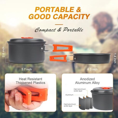 Camping Cookware Mess Kit in Kuwait
