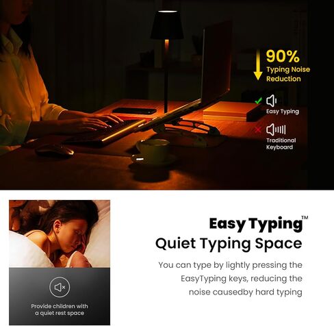 cimetech Wireless Keyboard and Mouse, [Rechargeable Mouse][Silent Scissor Switch Key][Labor-Saving Buttons]Ultra Slim Wireless Computer Keyboard and Mouse, Easy Setup for PC/Laptop/Mac/Windows - White in Kuwait