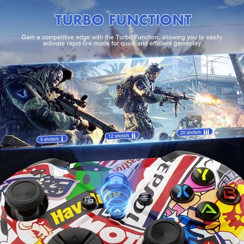 وحدة تحكم Gamrombo اللاسلكية لأجهزة الكمبيوتر التي تعمل بنظام Windows وSteam وAndroid وiOS مع وحدة تحكم ألعاب الكمبيوتر بوظيفة TURBO/Macro (الاتصال بوحدات تحكم Xbox غير مدعوم في الوقت الحالي) in Kuwait