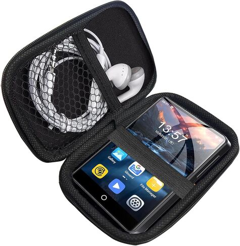 Compatible with Oilsky MP3 Case, Lamshaw Hard Shell Travel and Storage Case Carrying Case Compatible with Oilsky M30 PRO/for ZAQE M505/for SWOFY M503 Pro Full Touch Screen MP4 MP3 Player (Black) in Saudi Arabia
