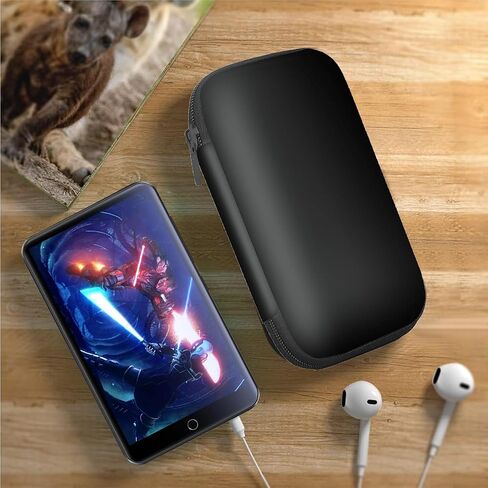 Compatible with Oilsky MP3 Case, Lamshaw Hard Shell Travel and Storage Case Carrying Case Compatible with Oilsky M30 PRO/for ZAQE M505/for SWOFY M503 Pro Full Touch Screen MP4 MP3 Player (Black) in Saudi Arabia