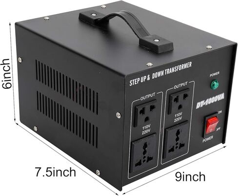 YaeCCC 2000VA محول جهد كهربي محول عالي التحمل خطوة لأعلى ولأسفل 110 إلى 220 فولت مع منفذ USB in Kuwait