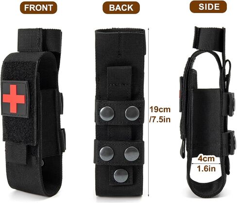 Upgrade Tourniquet Pouch with Shear, Molle Tourniquet Holder, Tactical TQ Trauma Tourniquets Scissors(Without Tourniquet) in Kuwait