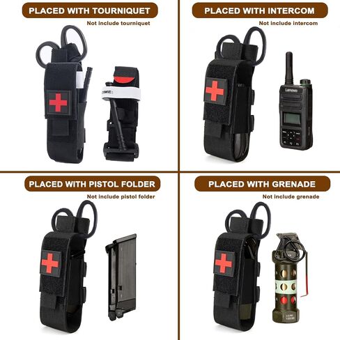 Upgrade Tourniquet Pouch with Shear, Molle Tourniquet Holder, Tactical TQ Trauma Tourniquets Scissors(Without Tourniquet) in Kuwait