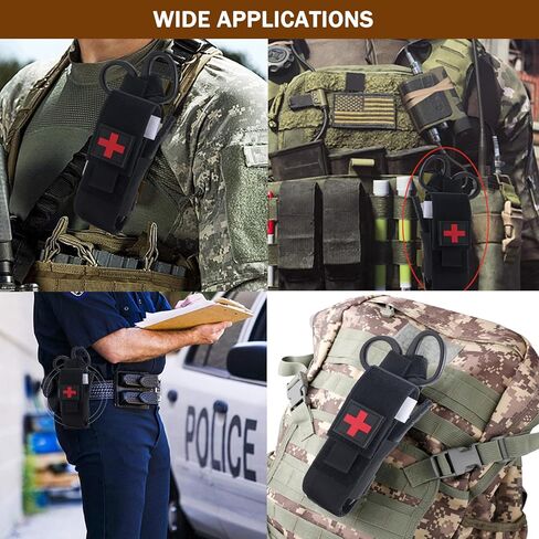 Upgrade Tourniquet Pouch with Shear, Molle Tourniquet Holder, Tactical TQ Trauma Tourniquets Scissors(Without Tourniquet) in Kuwait