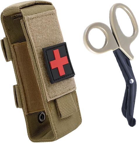 Upgrade Tourniquet Pouch with Shear, Molle Tourniquet Holder, Tactical TQ Trauma Tourniquets Scissors(Without Tourniquet) in Kuwait