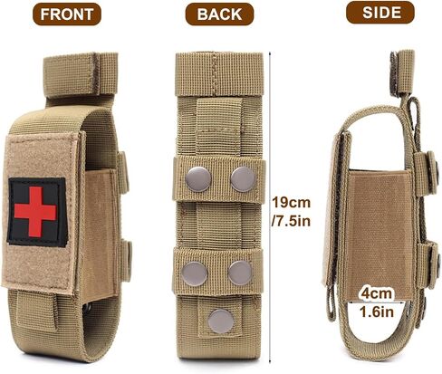 Upgrade Tourniquet Pouch with Shear, Molle Tourniquet Holder, Tactical TQ Trauma Tourniquets Scissors(Without Tourniquet) in Kuwait