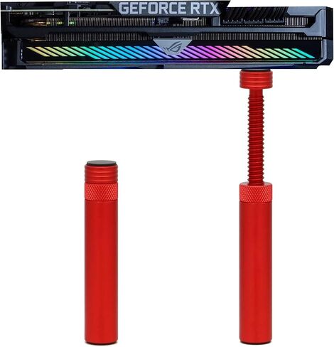 GPU Support Bracket, Graphics Video Card Brace with Height Adjustable, Anti Sag Holder for Universal Graphics Card Sag, GPU Stand with Magnet and Rubber Pad (White) in Kuwait