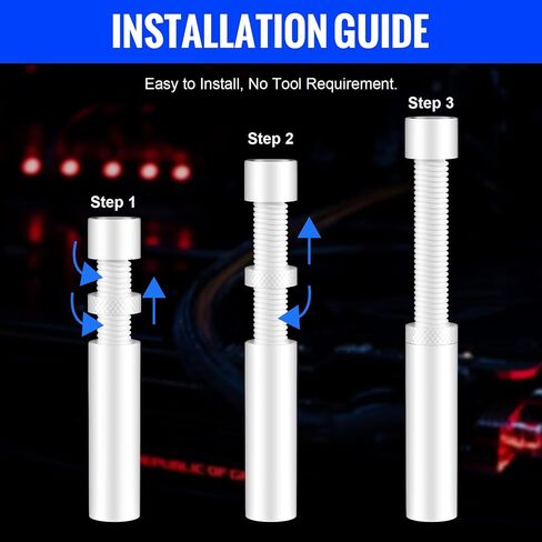 GPU Support Bracket, Graphics Video Card Brace with Height Adjustable, Anti Sag Holder for Universal Graphics Card Sag, GPU Stand with Magnet and Rubber Pad (White) in Kuwait