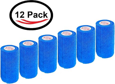 Prairie Horse Supply Vet Tape Bulk (Assorted Colors) (6 Pack) (3 Inches Wide) Vet Medical First Aid Tape Self Adhesive Adherent for Ankle Wrist Sprains and Swelling in Saudi Arabia
