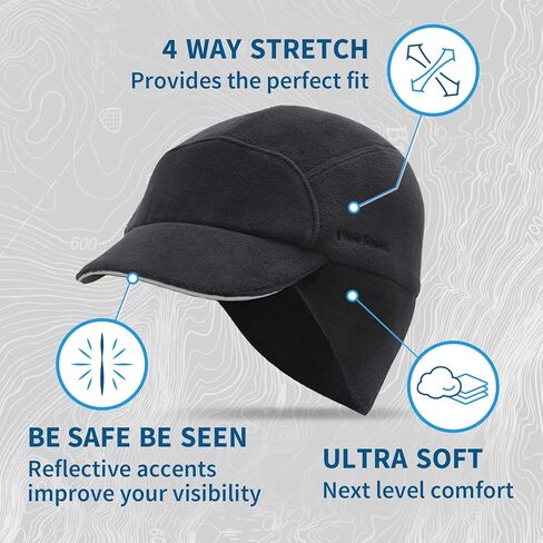 TrailHeads Fleece Ponytail Hat for Women – Trailblazer Reflective Winter Hat with Ponytail Hole for Workouts in Kuwait
