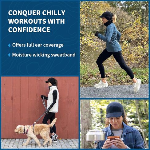 TrailHeads Fleece Ponytail Hat for Women – Trailblazer Reflective Winter Hat with Ponytail Hole for Workouts in Kuwait