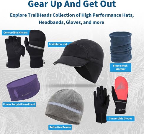 TrailHeads Fleece Ponytail Hat for Women – Trailblazer Reflective Winter Hat with Ponytail Hole for Workouts in Kuwait