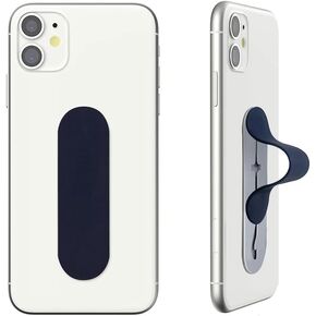 Momostick Flatstick, Cell Phone Finger Grip Strap Holder for Hand, Cell Phone Stand, New Slim Finger Loop Selfie Grip Compatible with Most Smartphones