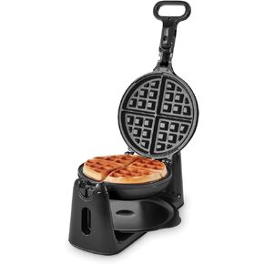 DASH Flip Belgian Waffle Maker With Ceramic Coating for Individual 1" Thick Waffles – Cream