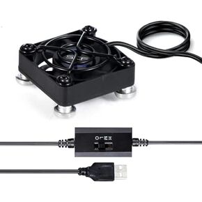 40mm USB Fan USB Ventilator 5V Cooling Fan Compatible for phone flat VR Gear, Aquarium, Roku, Router, Raspberry Pi, Cosplay, Helmet Receiver DVR Playstation Xbox Computer Cabinet Cooling