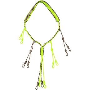 Duck Call Lanyard Duck Hunting Accessories with12 Adjustable Rings,Hand Braided Outdoor Hunting Gear (Fluorescent Green)