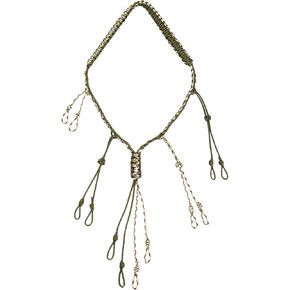 Duck Call Lanyard Duck Hunting Accessories with12 Adjustable Rings,Hand Braided Outdoor Hunting Gear (Army Green+Camouflage)